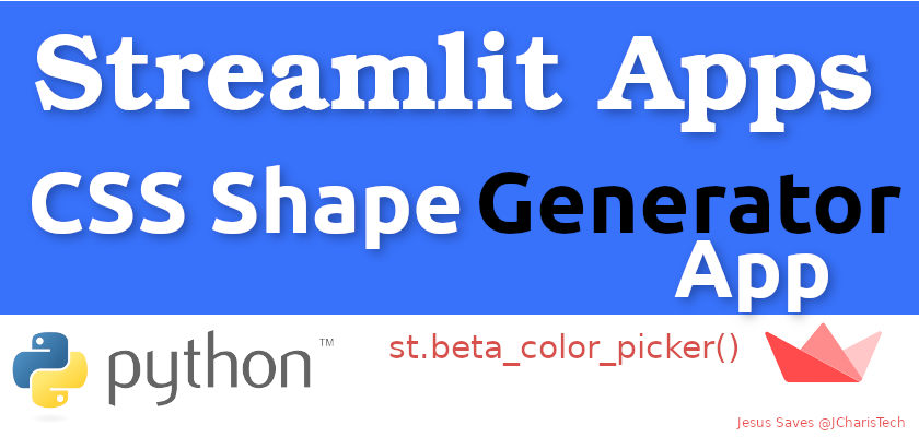 Simple CSS Shape Generator App with Streamlit – Color Picker –