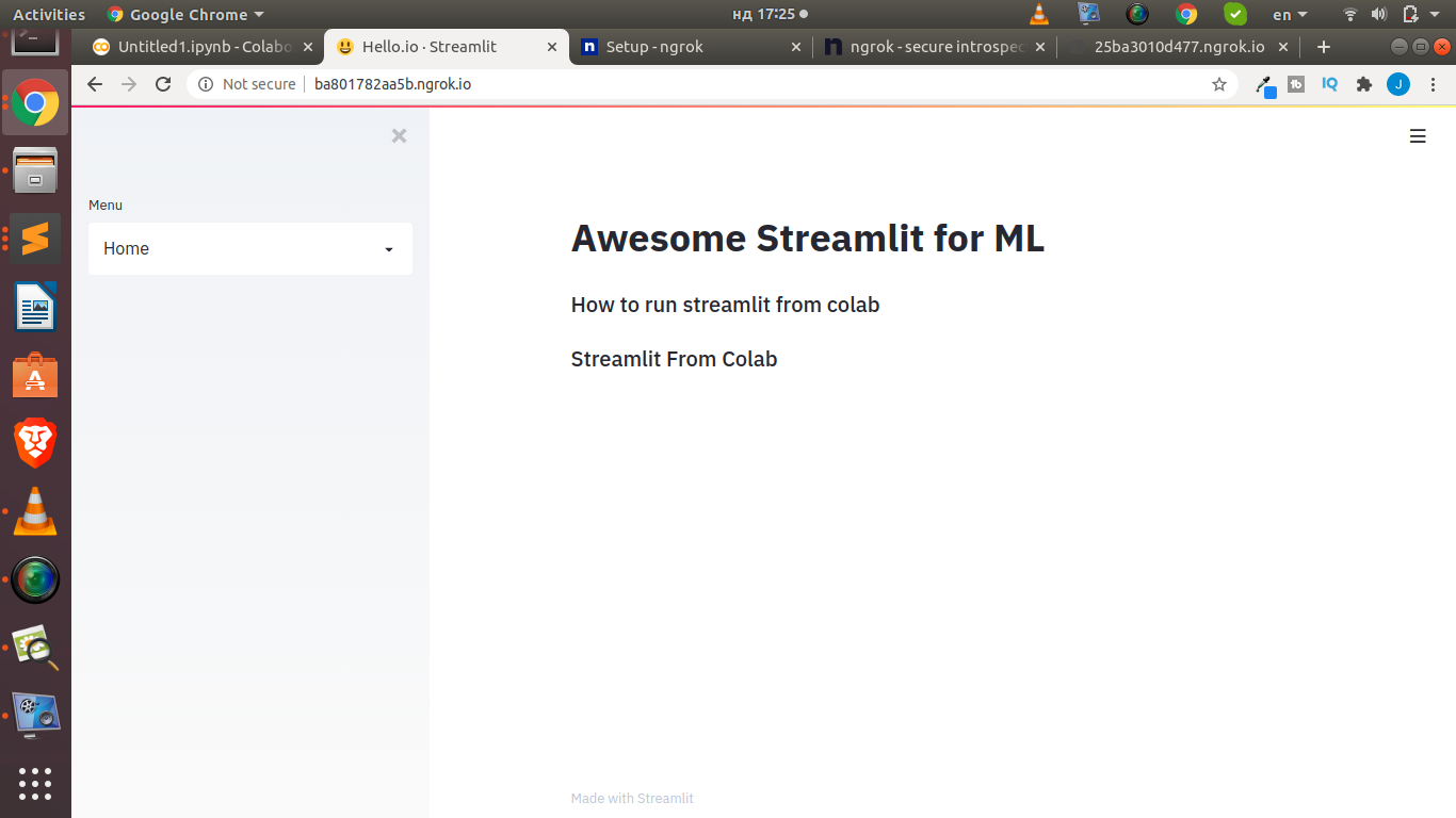  how to run streamlit apps from google s colab jcharistech