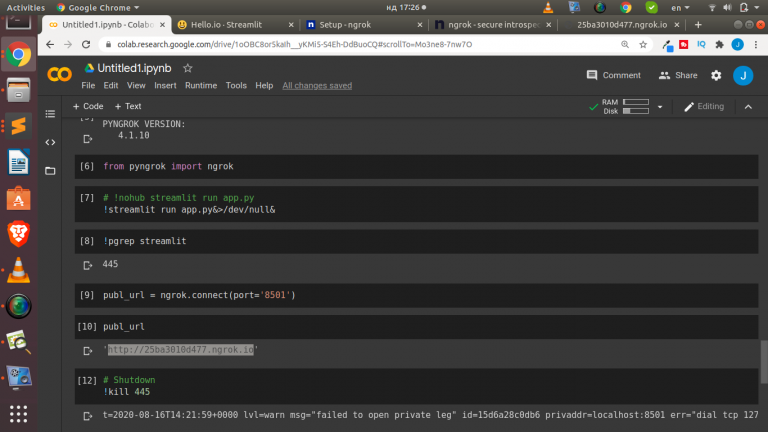 How to Run Streamlit Apps From Google’s Colab – JCharisTech