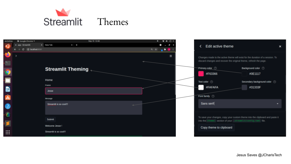 Streamlit Themes How to Customize Your Streamlit Apps JCharisTech