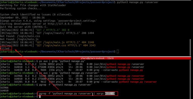 How To Kill Python Html Server How to Stop Django or Flask Server without Ctrl + C – JCharisTech